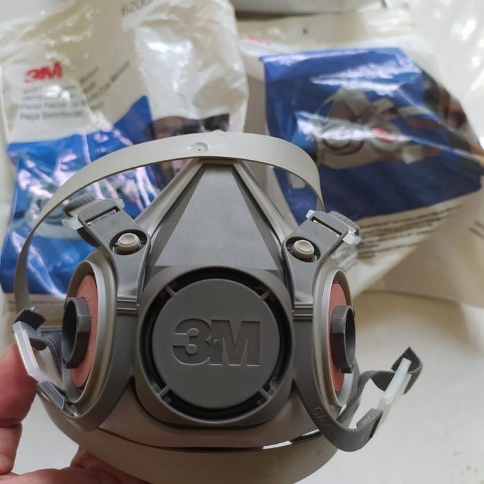 TERMURAH Respirator Half mask 3M 6200 Original