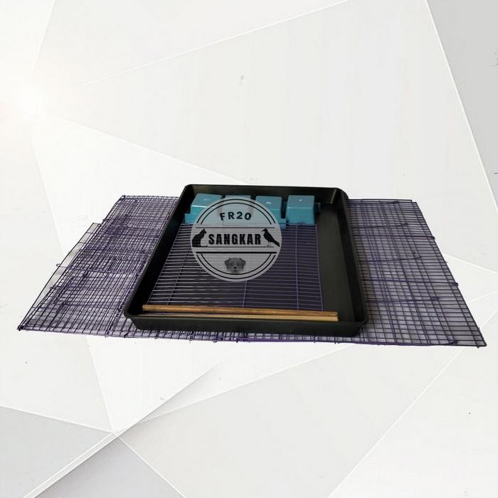 Khusus Gosend Kandang Besi Lipat Sangkar Burung Sekat