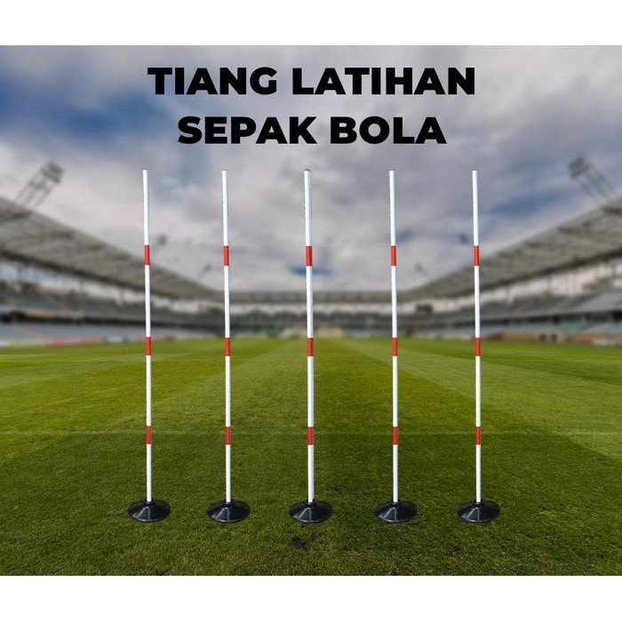 Tiang Latihan Sepak Bola Agility Pole Post Alat Latihan Kelincahan