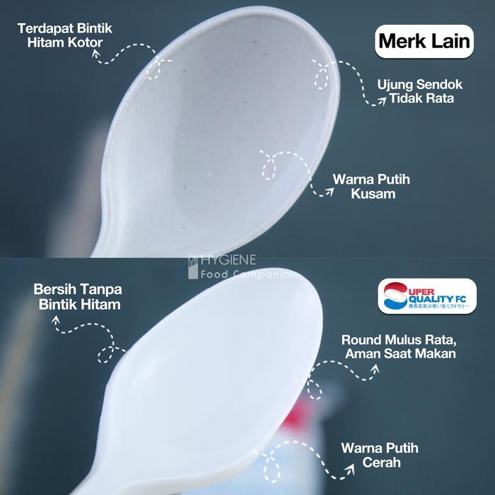 Sendok Plastik / Sendok Makan Panjang Tebal / Sendok Plastik Tebal Per Dus