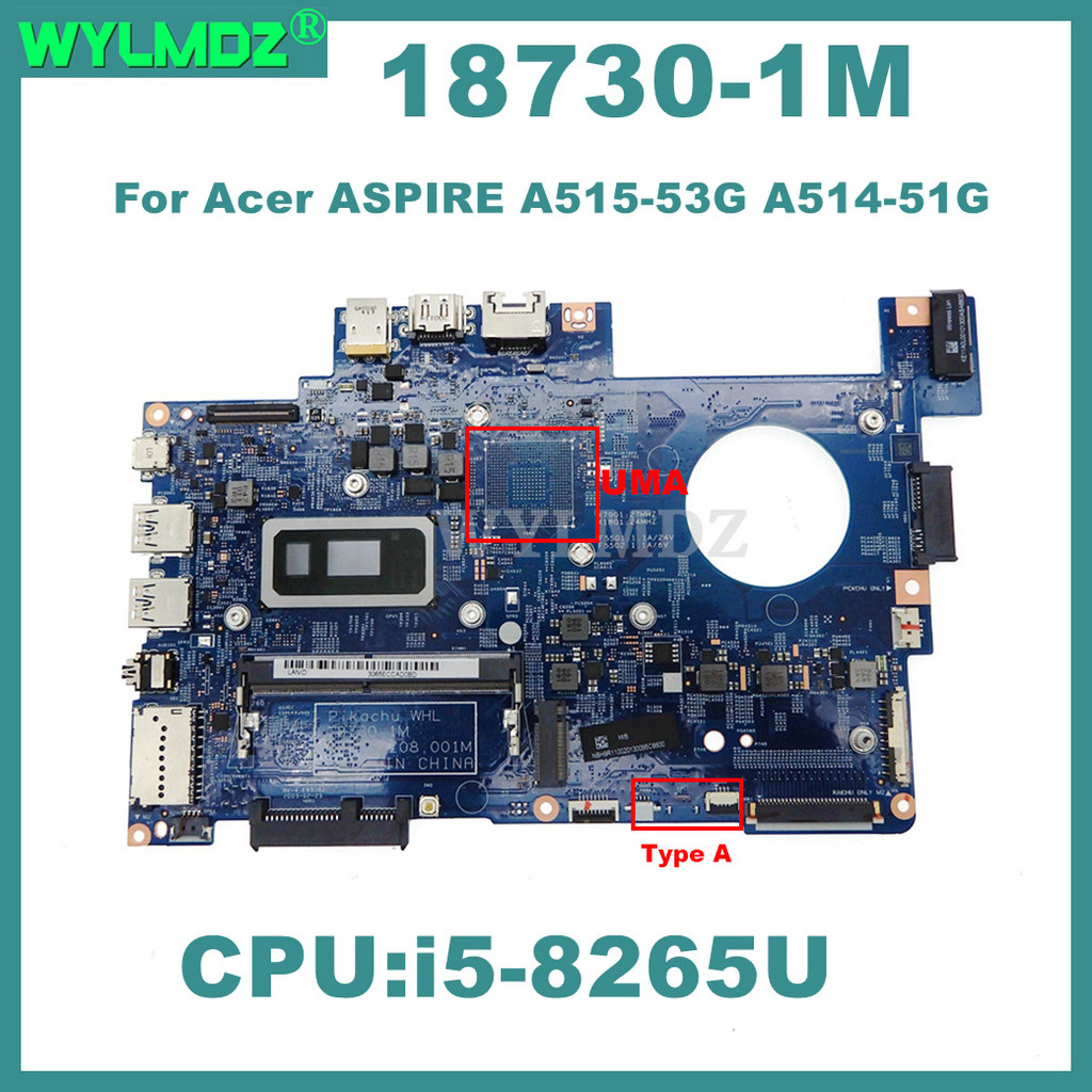 Casing Laptop 18730-1M Notebook Mainboard For Acer ASPIRE A515-53G A514-51G Laptop Motherboard  with