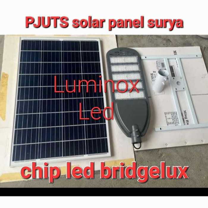 KOMPLIT lampu jalan tenaga surya 250w 250 watt pju solar panel 250watt 250 w