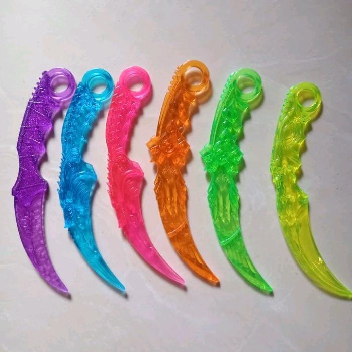 2 PCS KARAMBIT / MAINAN ANAK SENJATA KARAMBIT PLASTIK / SENJATA NINJA DAN NARUTO
