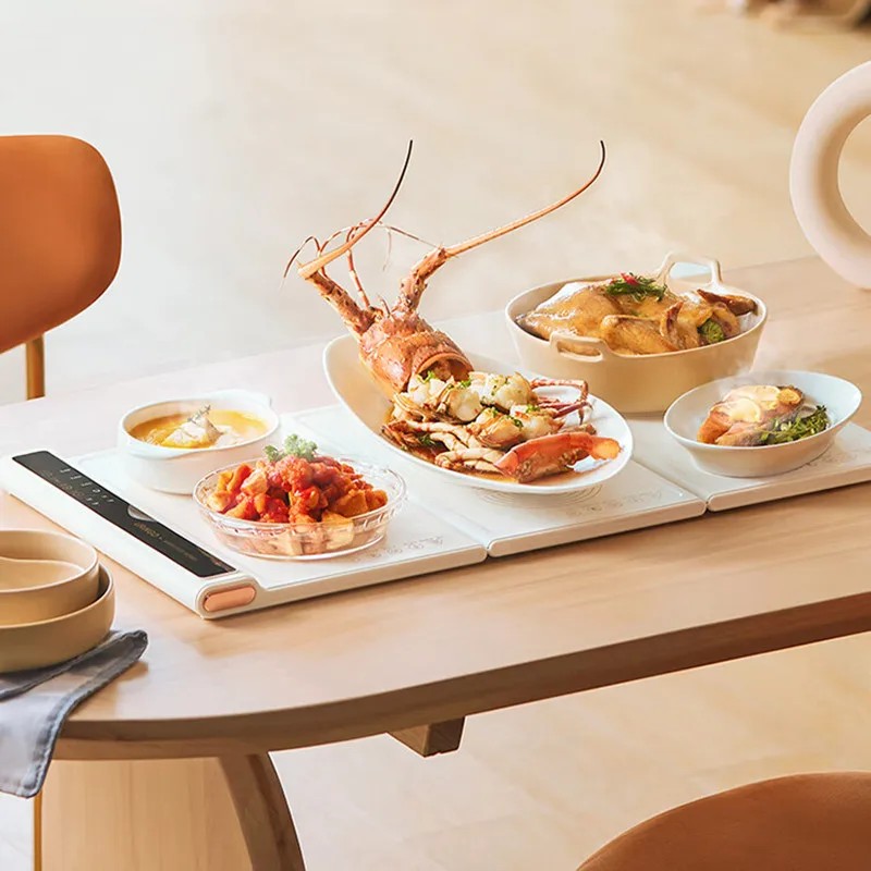 URINGO Electric Food Warmer Multifunctional Foldable Food Insulation Board Constant Temperature Food