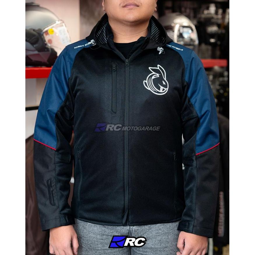 Jaket Motor - Rabbit and Wheels Patron Tex Navy Original