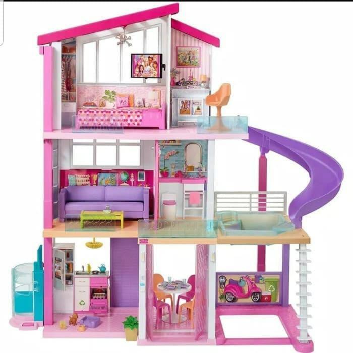 Barbie Dream House 3 Floor Original / Mainan Rumah Barbie 3 Lantai