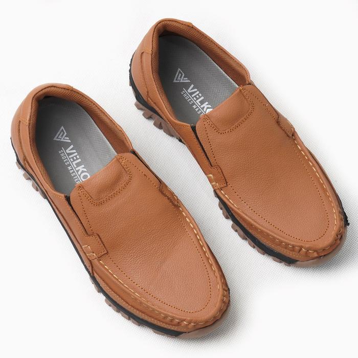 Sepatu Slip On Pria Sepatu Kulit Sapi Original Velko Flat Shoes Flat Shoes Sepatu Cowok