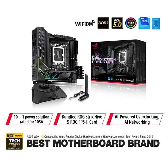 MOTHERBOARD INTEL ASUS ROG STRIX Z790-I GAMING WIFI (1700, Z790, DDR5)