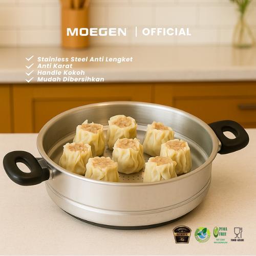 Panci Wajan Moegen Germany Skillet & Stewpot Set Anti Lengket Original