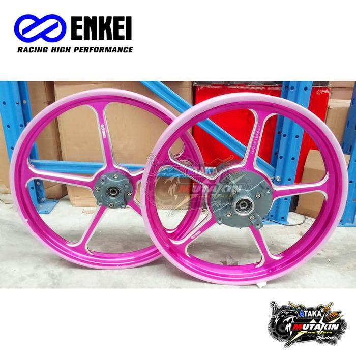 Velg Ring 17 Enkei Cnc dan VRossi Pelek FG 505 Ak55 Satria Fu Tiger Revo Supra Gtr Racing Velk Sonic