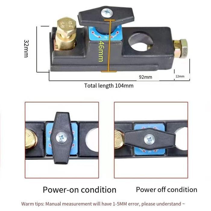 Banyakstock- Saklar Baterai Aki Mobil Battery Main Switch On Off Kuningan Saklar Baterai Aki Mobil