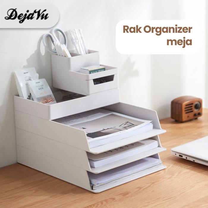 yrp0- Dejavu Rak Meja Organizer Tempat Dokumen Alat Kantor Stationery Hsb120