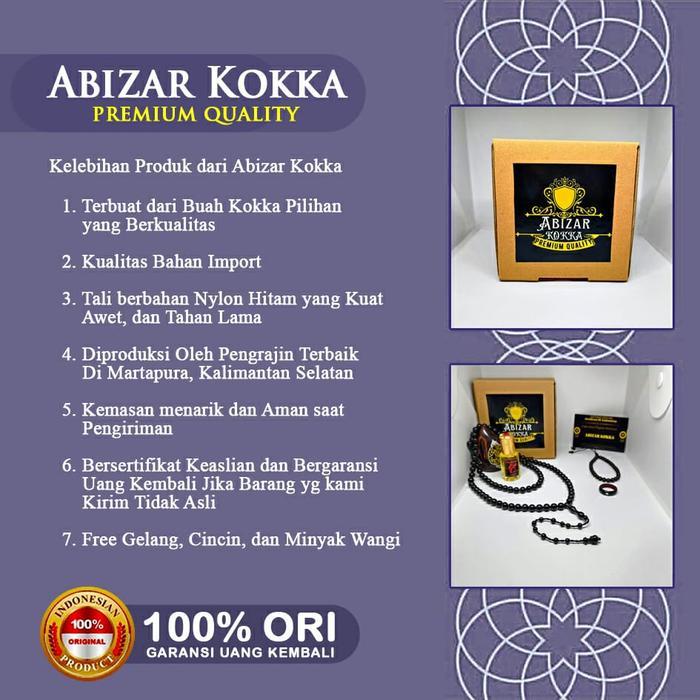 Tasbih Kokka Asli Motif Bulat Jumbo 99Butir 10Mm Original Tasbih Murah