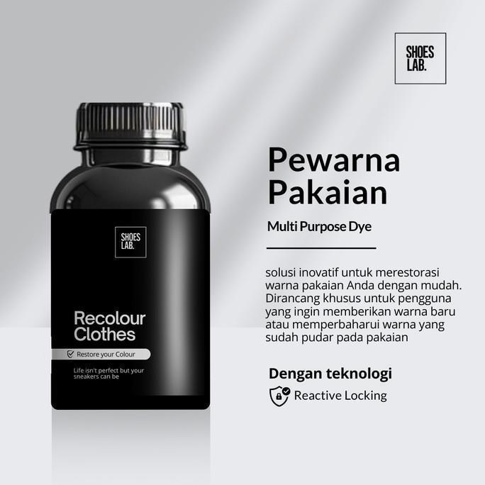 Terbaru Shoeslab - Pewarna Pakaian Wantex 150Gr Permanen Hitam Kain Cotton, Chino, Denim, Hoodie