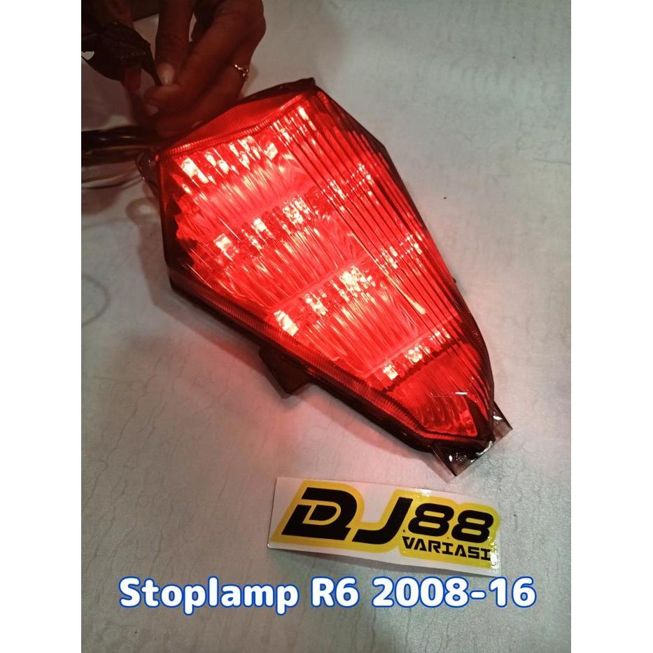 Bagus Stoplamp Yamaha R6 Tahun 2008-16 Lampu Rem Belakang Sein Belakang Terlariss 