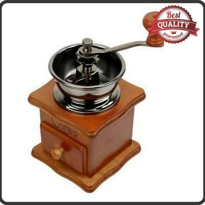 0y2l- Grinder Manual Kopi Antik Unik Artistik (Alat Penggiling Kopi Antik)
