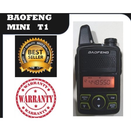 HT Baofeng Mini T1, BF T1 Walkie TALKY persis WLN 888S, Single band UHF 20 Ch Bao feng Bopeng T 1