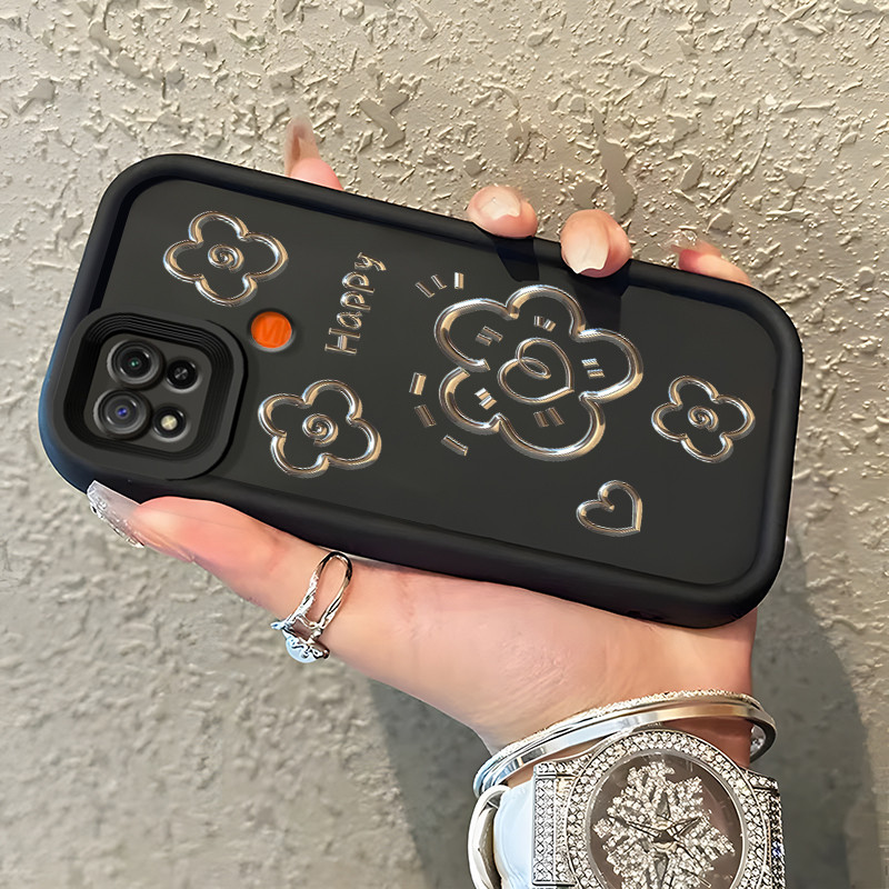 Casing Hp Xiaomi Redmi 9C Redmi 9C NFC Redmi 10A POCO C31 Case Casing Menggambar Bunga pola HP Kasin