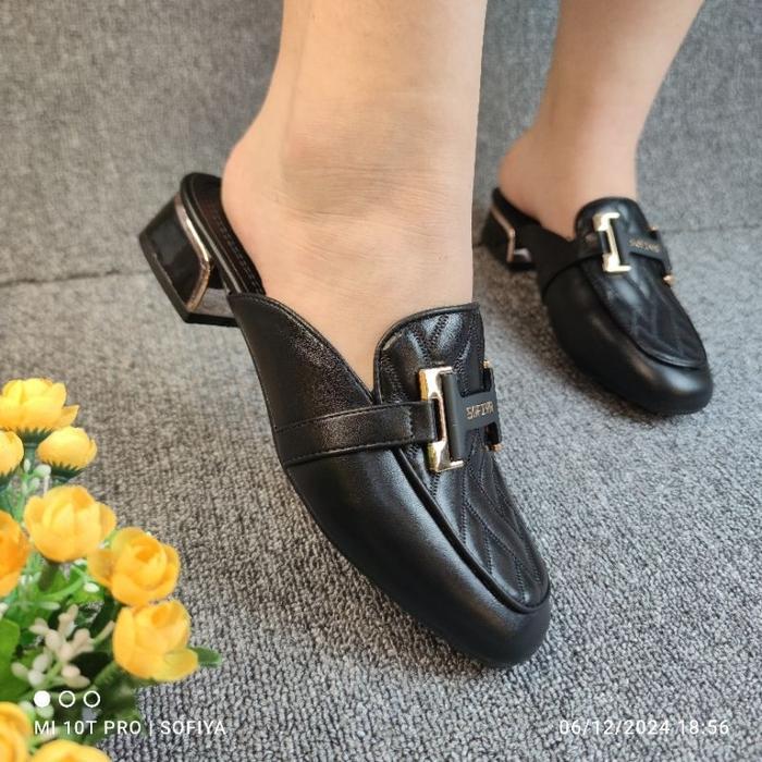 Mantab [Bisa Cod] Sofiya Ori 8231 4 Sandal Wanita Import / Sendal Bustong Hak Tahu / Sandal Fashion