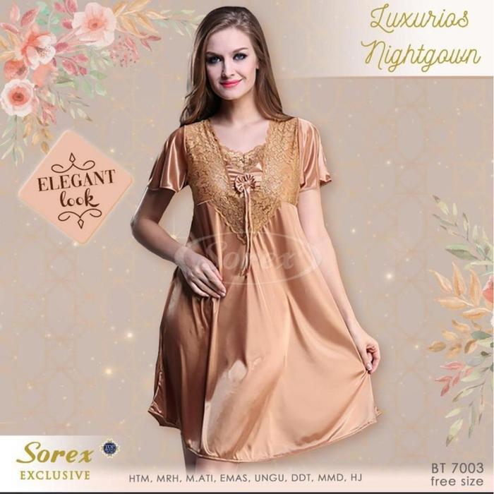 Baju Tidur Wanita Satin Lingerie Sorex Exclusive Bt 7003
