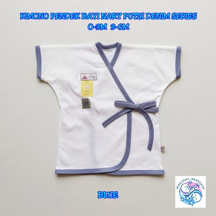KIMONO PENDEK BAYI NARY PUTIH DENIM SERIES