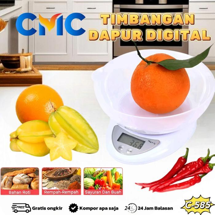 CMC[C-585]Timbangan Dapur Digital MANGKOK / Timbangan Kue 5KG Kitchenware
