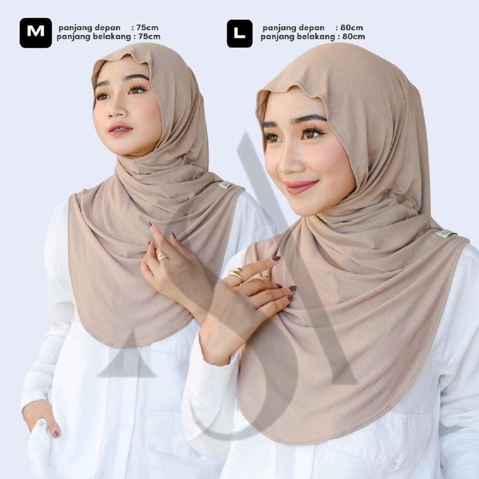 Alesha Hijab - Jisoo Inner Rayon Pashmina Meleyot Rayon By Alesha Hijab Muslim Wanita Kerudung Bergo