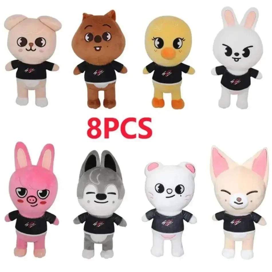 300style Skzoo Plush Toy Kawaii Kpop Plush Skzoo Stray Wolf Plush Cartoon Stuffed Animal Doll Kawaii