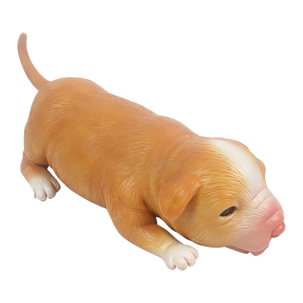 IVITA 18CM Full Silicone Reborn Dog Doll Unpainted with Realistic Eyes Collectible Art Toy for