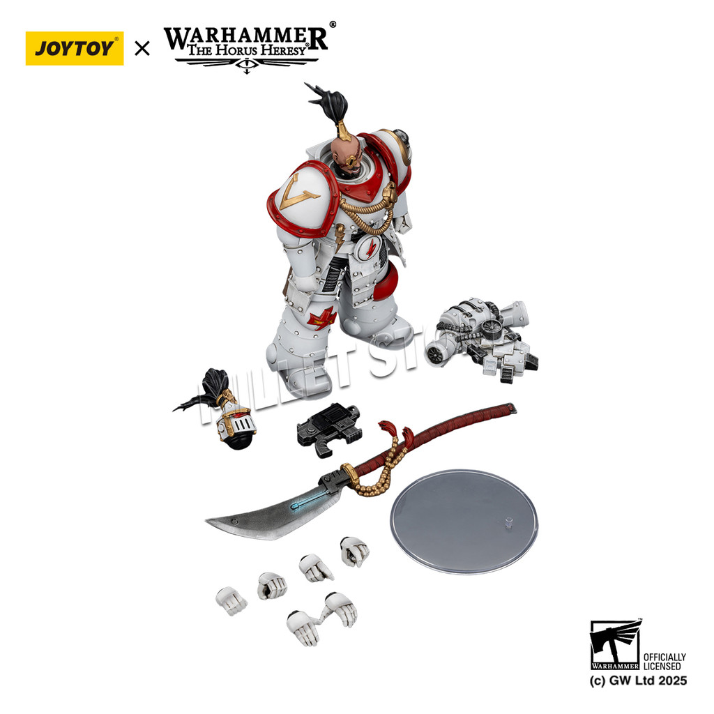 In Stock JOYTOY 40K 1/18 Action Figure White Scar Legion Archon & Ebony Xig Terminator 3PCS Model