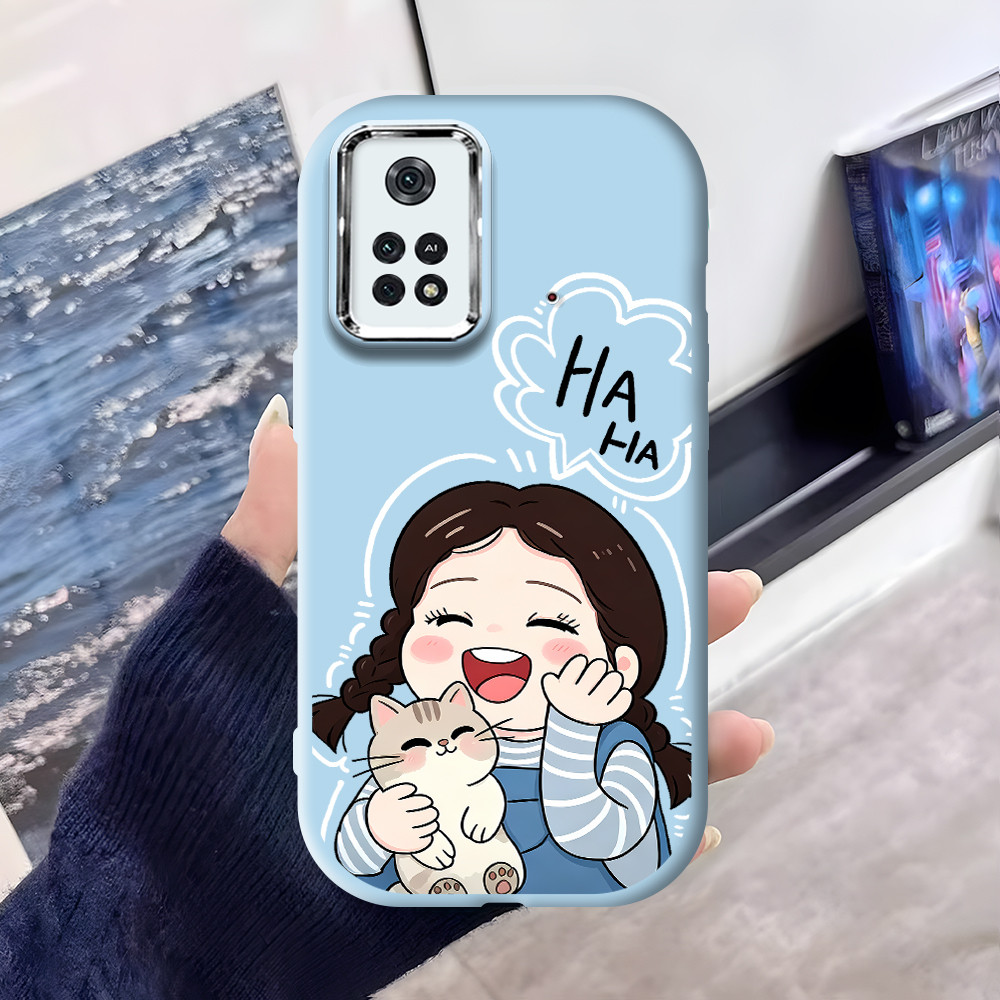 Phone Case Silikon Imut Cesing For Xiaomi Poco M4 Pro 4G Untuk Casing Hp Softcase Fashion Fancy Sili