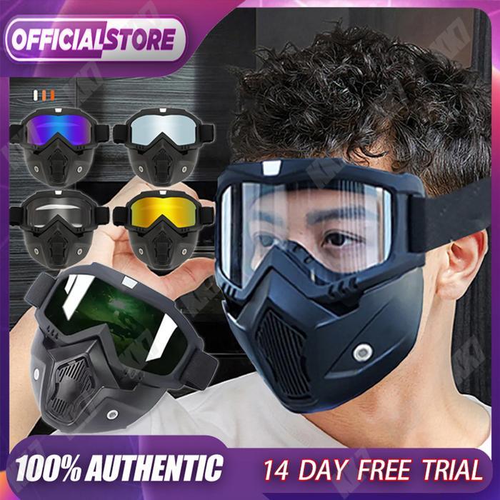 TERLARIS Kacamata Goggles Mask Motor Paintball Mask Biker Tactical READY