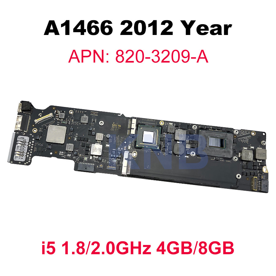 Original A1466 Motherboard For Macbook Air 13" A1369 A1466 Logic Board i5 i7 8G 16GB 2010 2011 2012