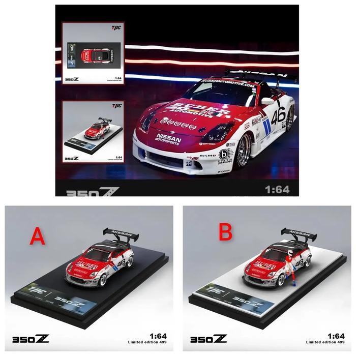 Ready TPC642117 - TPC 1/64 Nissan Z 350 46 - Diecast Mobil Mainan Miniatur