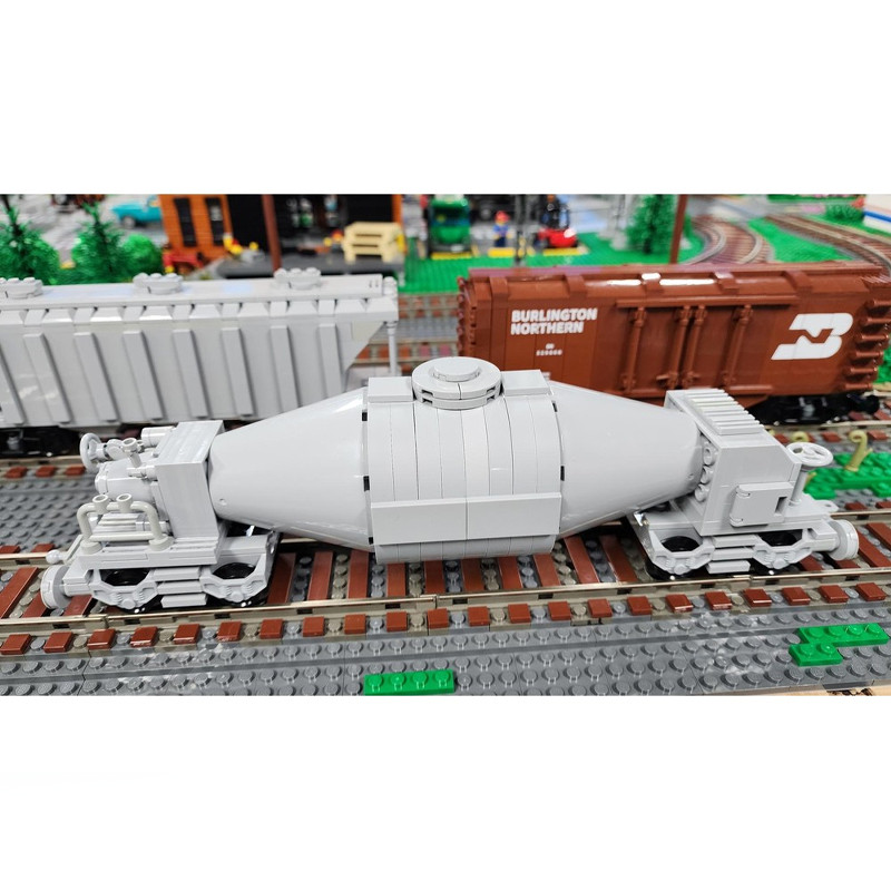 210PCS MOC-226788 Train Steel Mill Bottle Car Train Carriage Locomotive Building Block Assembly