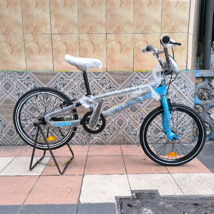 Sepeda Bmx Ban 20 Polygon Razor Biru Modif Ban Gear Jangkrik Limited Edition