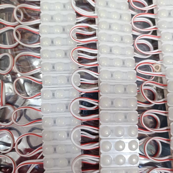 NEW Lampu led Module mata kecil 3 led DC-12V 0,6 w (putih) / led Modul Mini 3 mata 12v