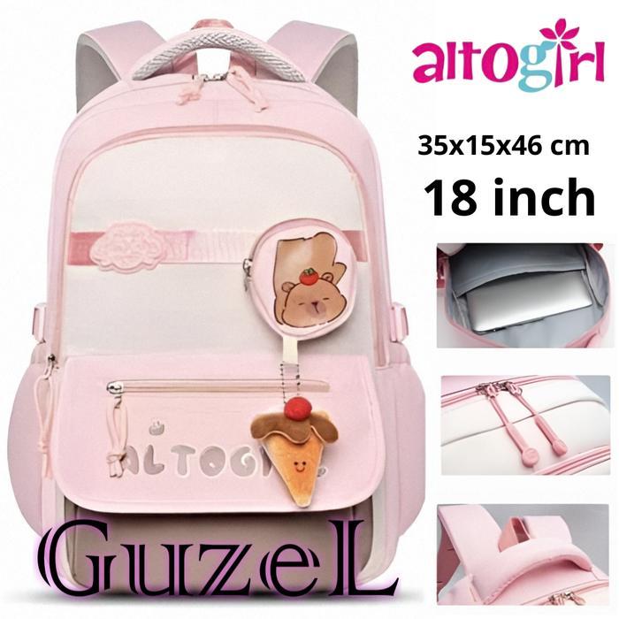 DISKON GuzeL I ALTO GIRL ORIGINAL ICE CREAM Tas Ransel Backpack Anak Sekolah Perempuan Gratis Pouch
