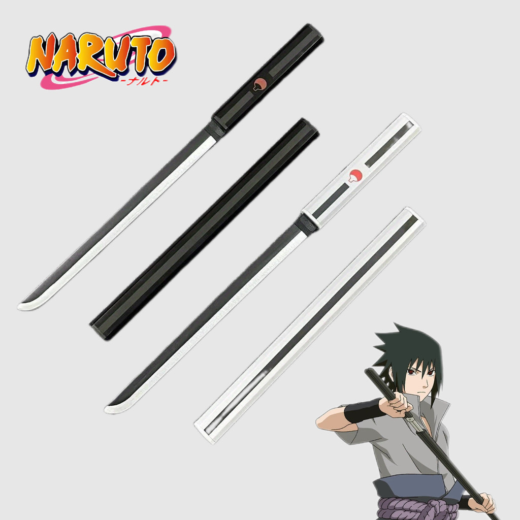 18inch Naruto Uchiha Sasuke Katana Blade Real Size japanese Sword Anime Wooden Sword Cosplay Prop