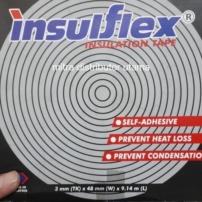 Premium Lem Isolasi Insulflex Foam Tape Insulasi Pipa Ac Tembaga Insuflex Lakban Sponge Insulation