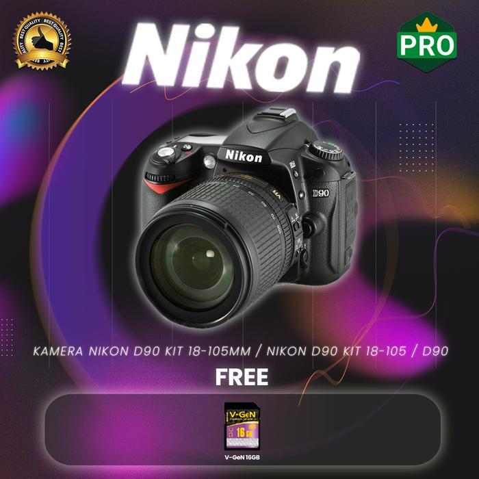 Kamera Nikon D90 Kit 18-105Mm Nikon D90 Kit 18-105 D90 Terbaru 