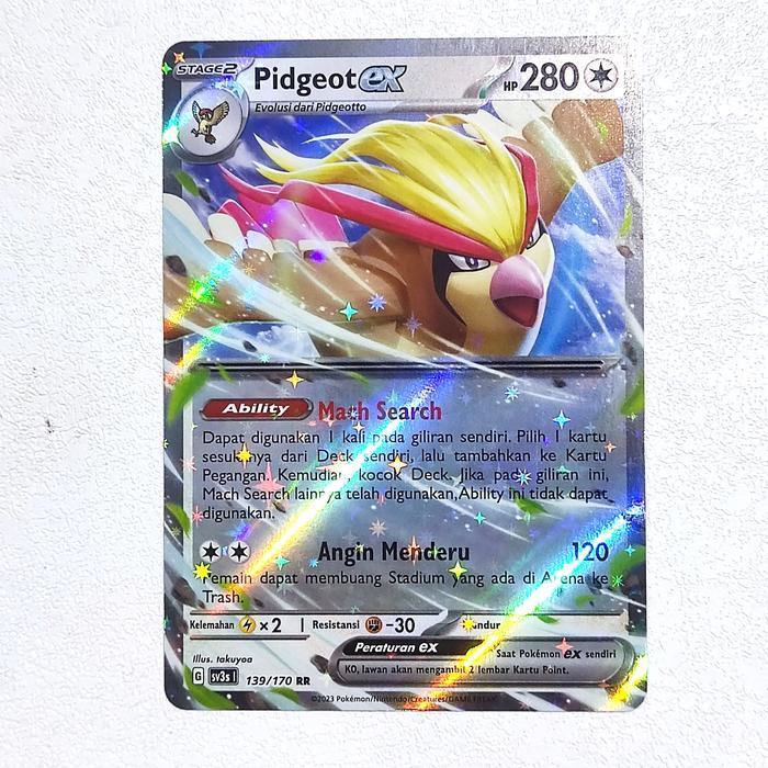 Pidgeot ex RR 139/170 SV3s - Kartu Pokemon Indonesia
