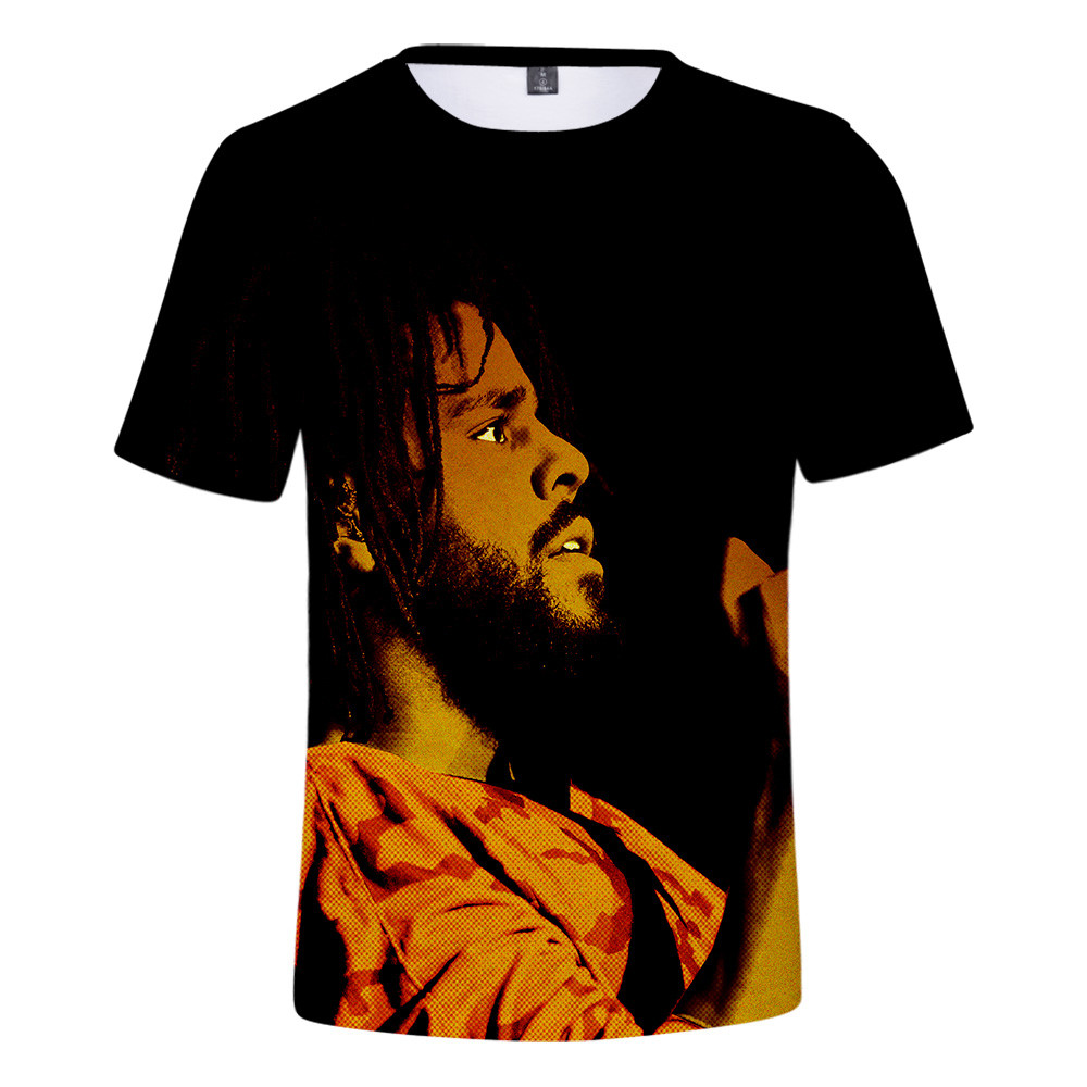 Penyanyi Baru Jcole Dicetak Kaos Harajuku Sweatshirt