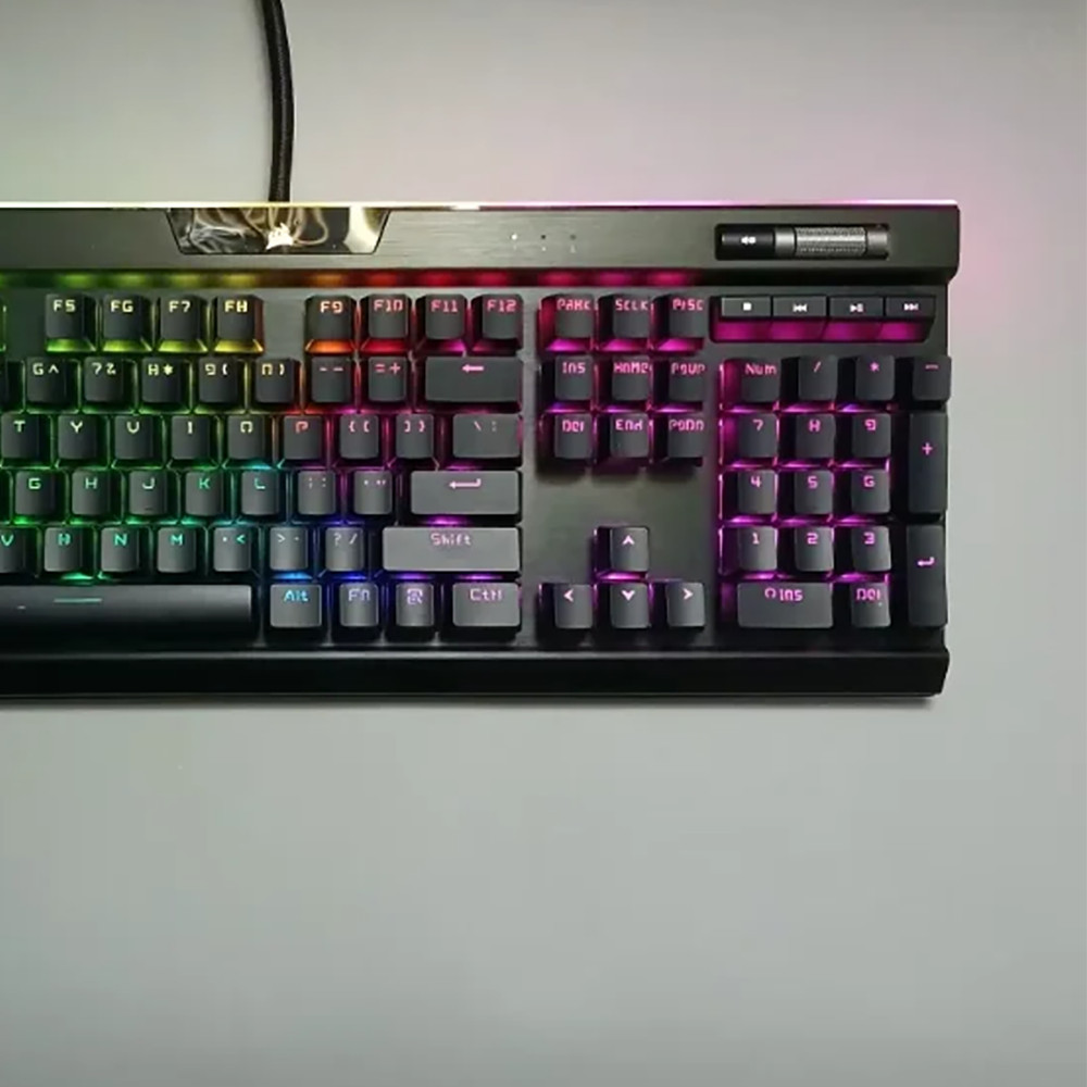 Corsair PBT Transparent Keycap for K70 K65 K68 K63 K95 K100 Durable Gaming Keycaps with Transparent