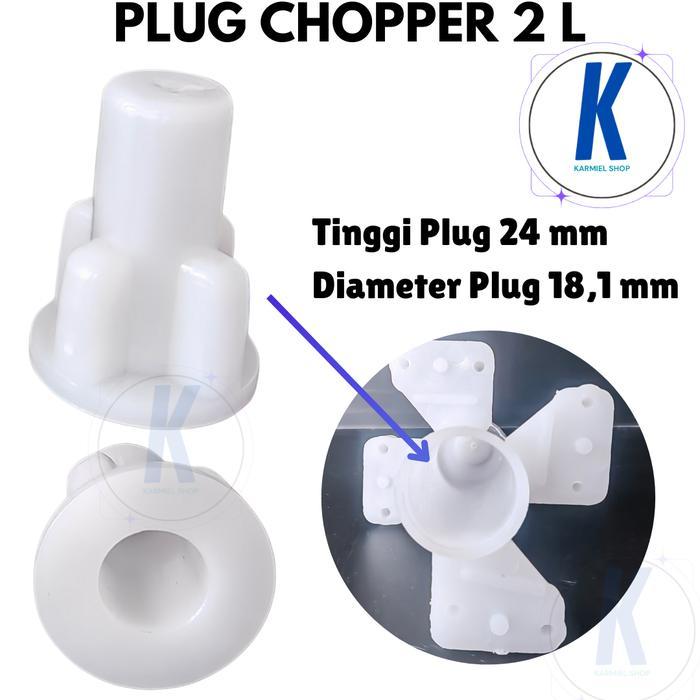 NEW Plug pisau 2 Liter plug chopper plug blender plug mitochiba