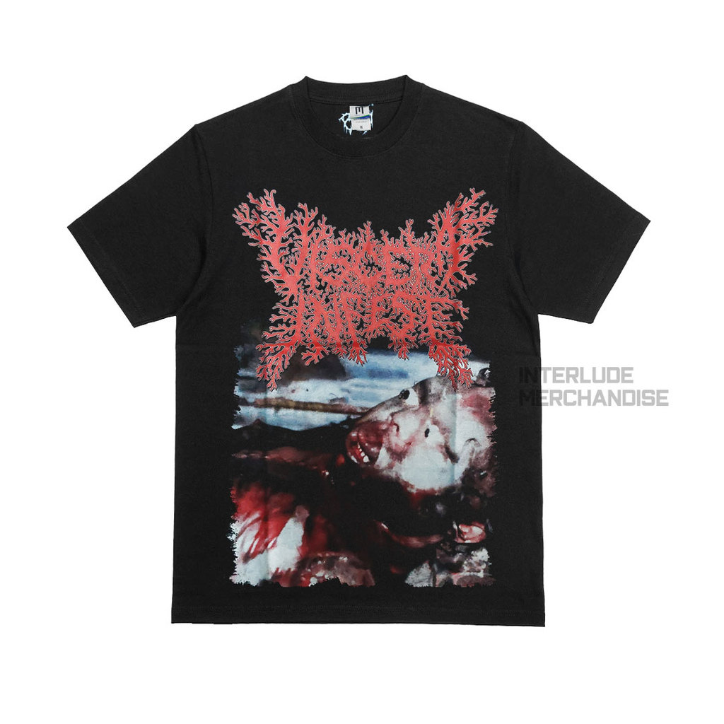 T-SHIRT - VISCERA INFEST - SICK SICK SICK FORENSICK BRUTALMIND KAOS BAND BRUTAL DEATH METAL ORIGINAL