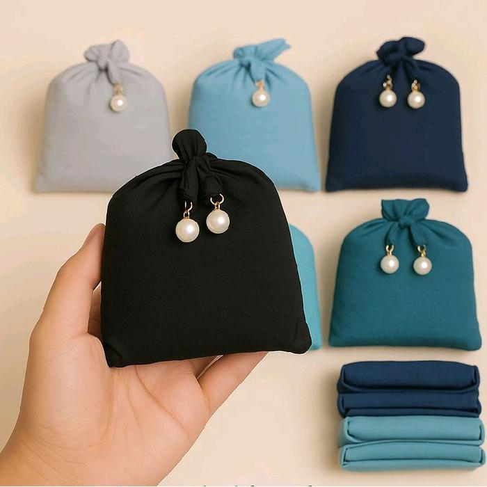 Mukena Dewasa Parasut Travelling Mini Pouch 2In1 Kain Parasut Korea Premium Mukena Genggam