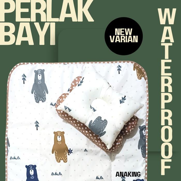 Perlak Bayi Waterproof Perlak Bayi Waterproof Jumbo Alas Ompol Set Bantal Guling Perlengkapan Bayi