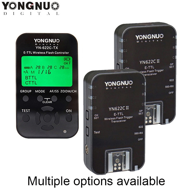 YONGNUO Wireless TTL Flash Trigger YN622C-II YN622C-TX High-speed