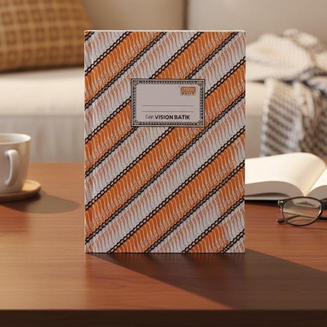 READY VISION/GELATIK BUKU HARD COVER FOLIO BATIK ISI 200 LEMBAR